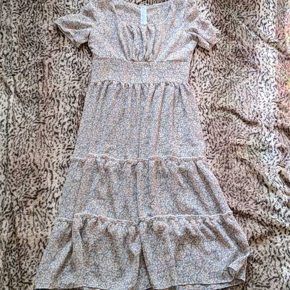 Vintage Sheer Floral Dress